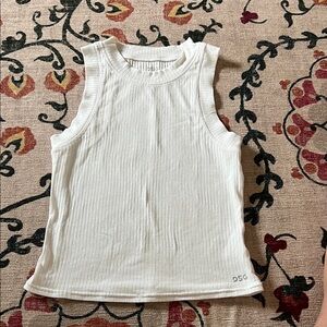 DSG Ribbed White Tank Top size S